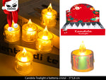 CANDELA TEALIGHT A BATTERIA CRISTAL