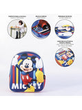 ZAINO ASILO / PASSEGGIO 3D MICKEY MOUSE CON LUCI LED FRONTALI