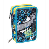 ZAINO SCUOLA SDOPPIABILE + ASTUCCIO SJ GANG SHARKEN + OMAGGIO CUFFIE WIRELESS