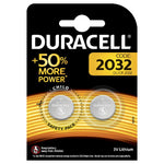 Batteria DURACELL CR2032 DL2032 DL2032 2x 3v LITHIUM  BOTTONE +50% MORE POWER