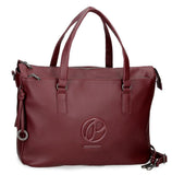 BORSA GRANDE A SPALLA PEPE JEANS MARA BORDEAUX